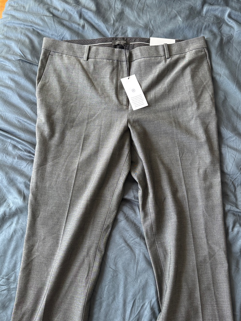 Ann Taylor Womens Heather Gray Dress Trousers